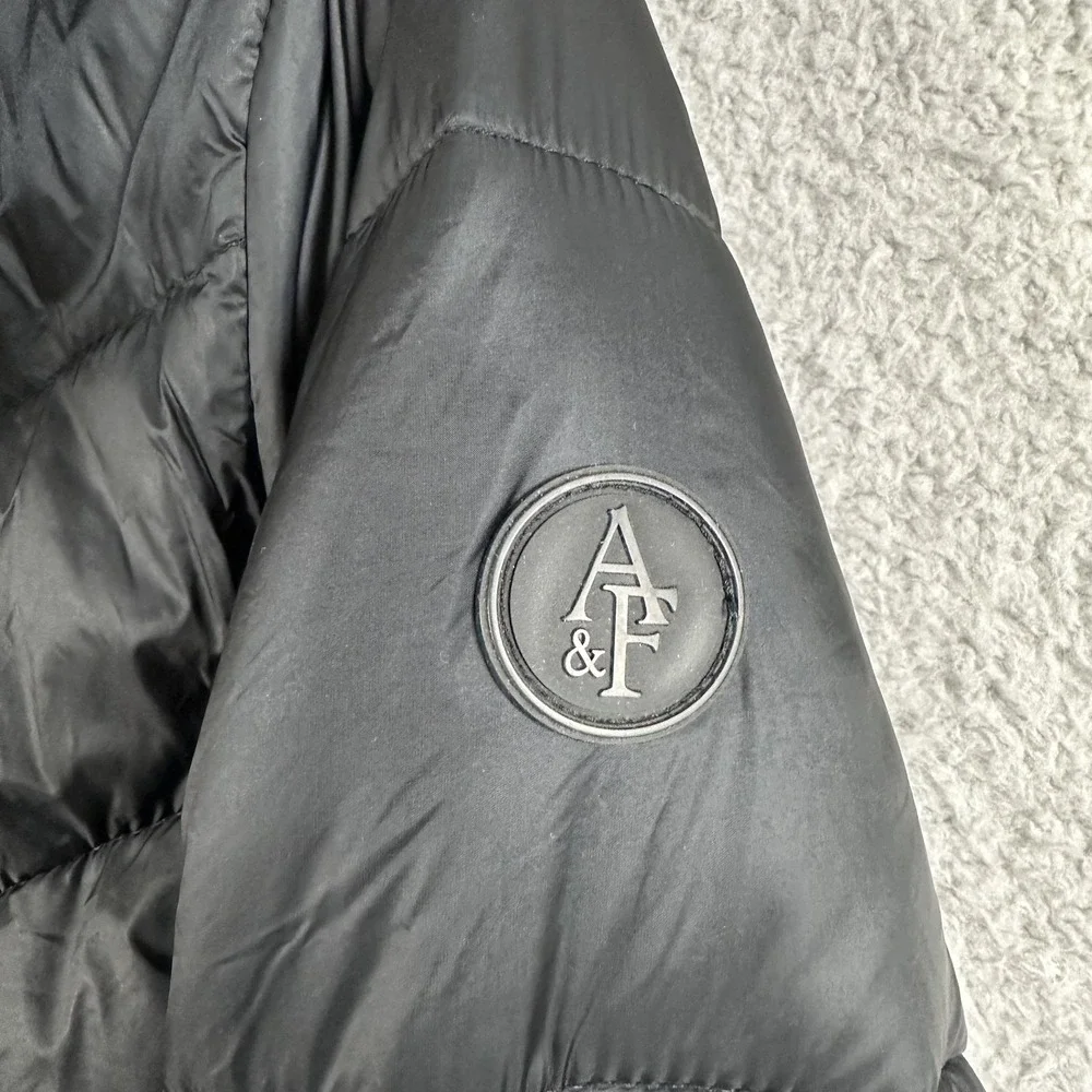 Abercrombie & Fitch Jacket Womens Medium Hooded Puffer Water Wind‎ Resistant